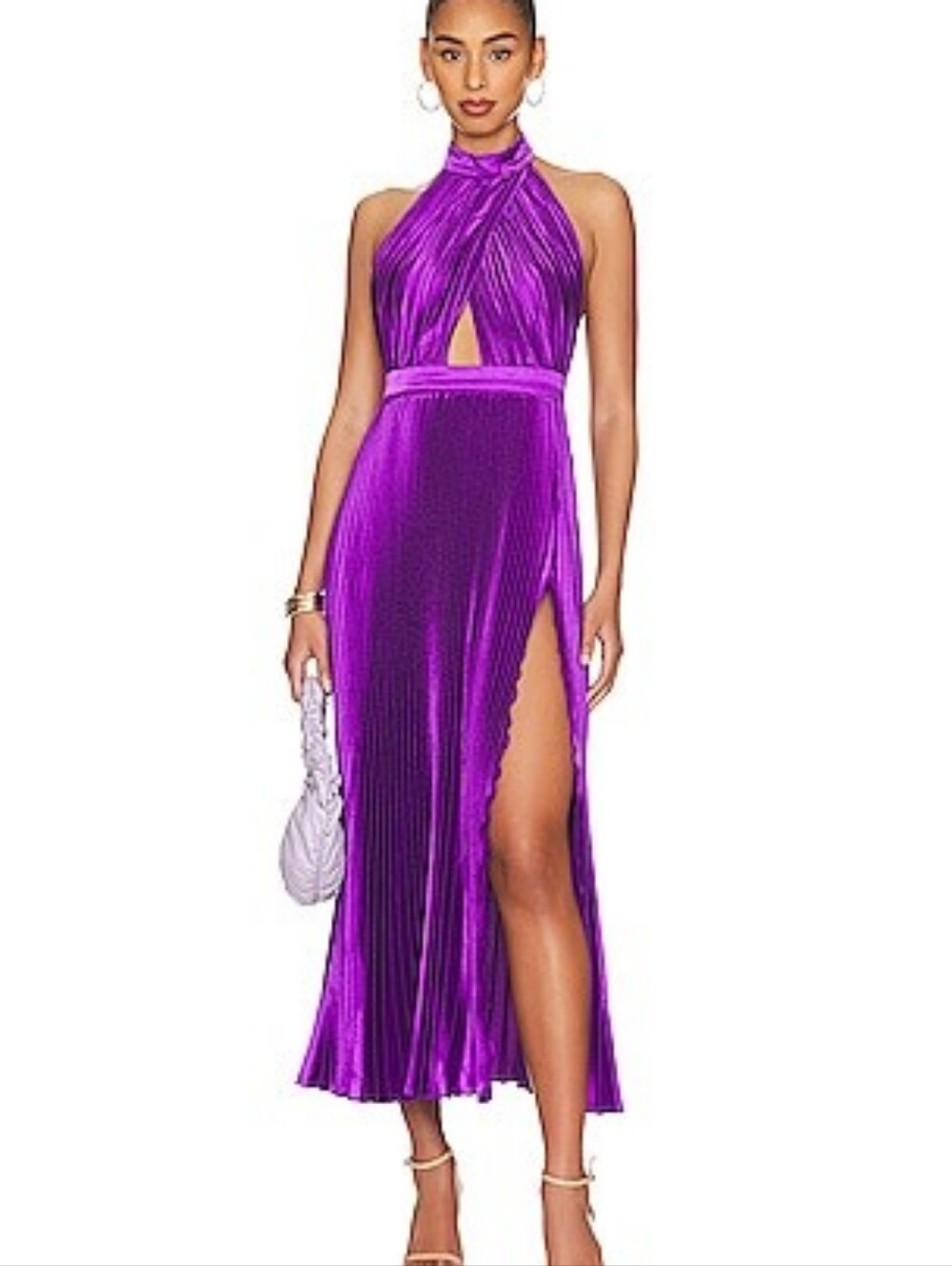 L'IDEE, Renaissance Split Gown, Purple, Size XS / US 2